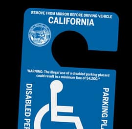VC 4461 - Illegal Use of Disability Placards