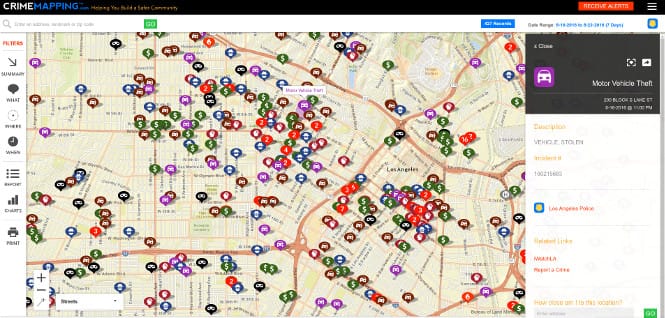 Thumbnail for: New Crime Mapping Web Application