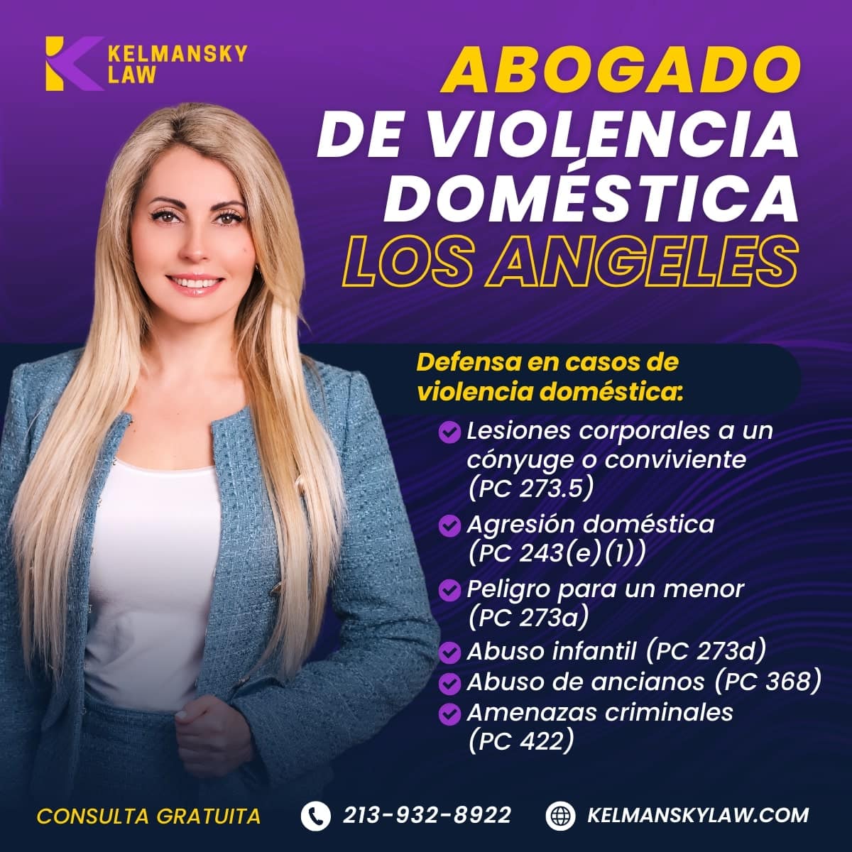 Abogado de Violencia Doméstica - Llama al 213-932-8922