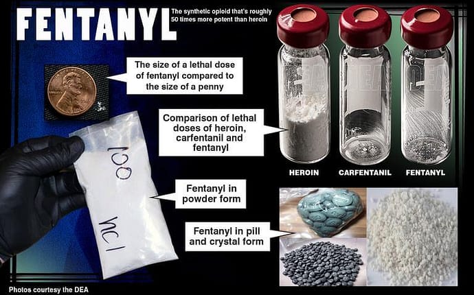 Fentanyl Lethal Dosage Compared to Heroin