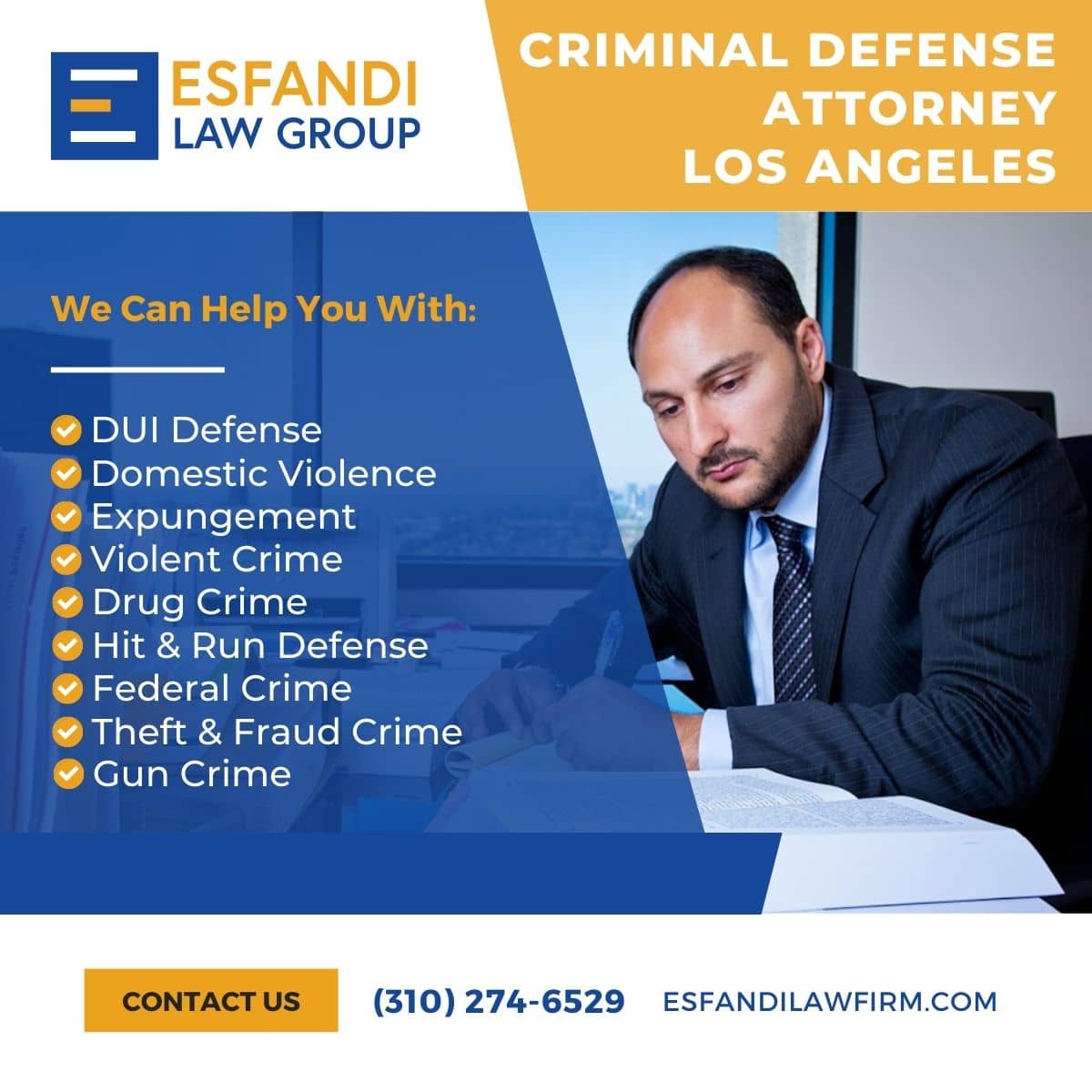 Criminal Defense Attorney - Call 310-274-6529