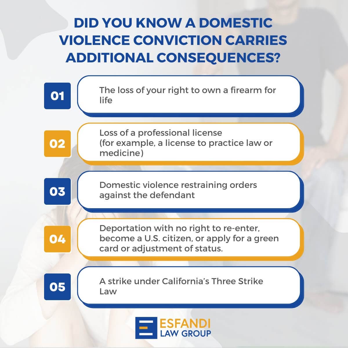 Consequences of a Domestic Violence Conviction
