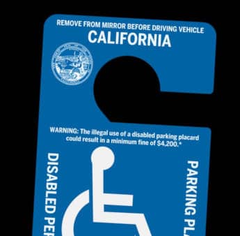 VC 4461 - Illegal Use of Disability Placards